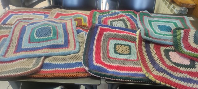 Funda cojín ganchillo