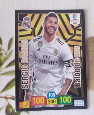 Sergio Ramos balón de oro Adrenalyn 2018