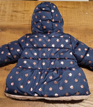 Piumino imbottito Prenatal blu e rosa bambina