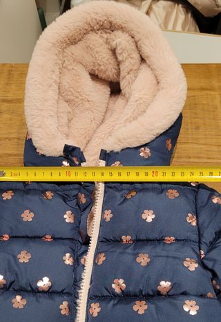 Piumino imbottito Prenatal blu e rosa bambina