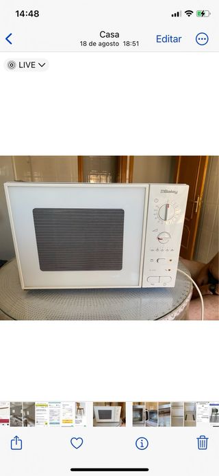 Microondas con grill BALAY 800W