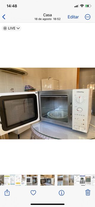 Microondas con grill BALAY 800W