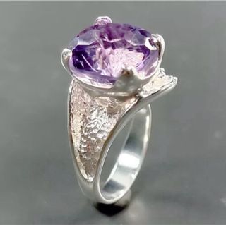 Anillo de amatista natural 925