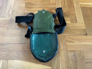 Riñonera/bolso de cuero artesanal