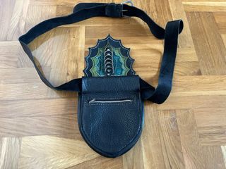 Riñonera/bolso de cuero artesanal