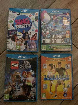 Lotto giochi WIIU con Super Mario e Lego