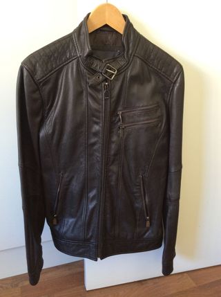 Cazadora piel hombre