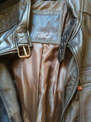 Cazadora piel hombre