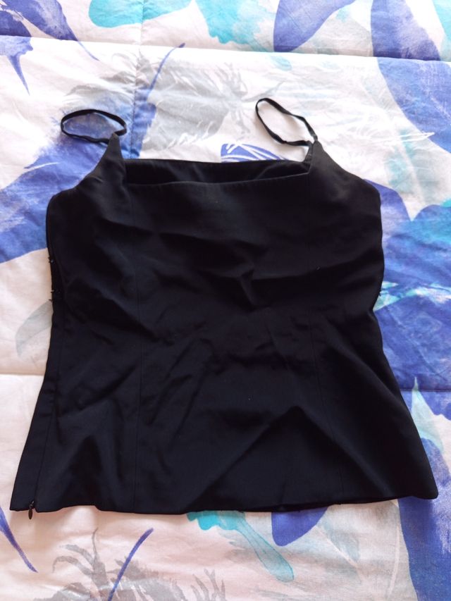 Corpiño negro pedrería
