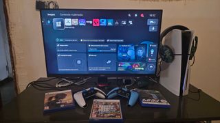 PlayStation5+ televisiónde gamer+3 juegos2 mando