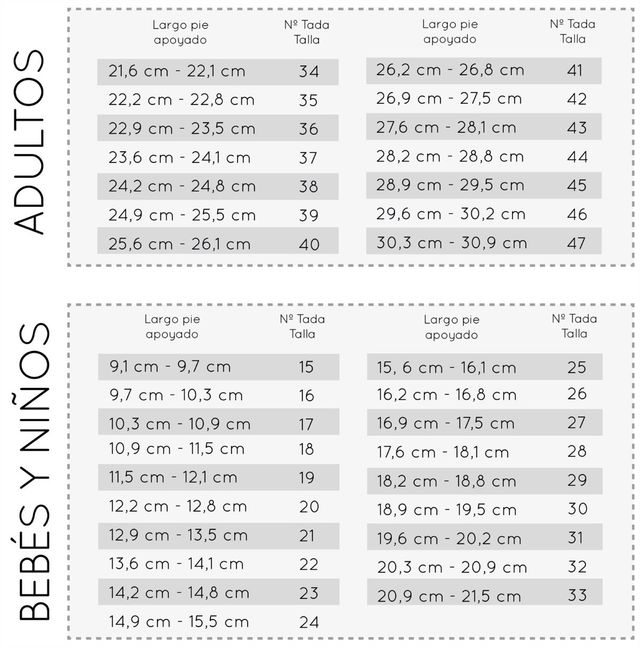 Escarpines/cangrejeras num 36/37