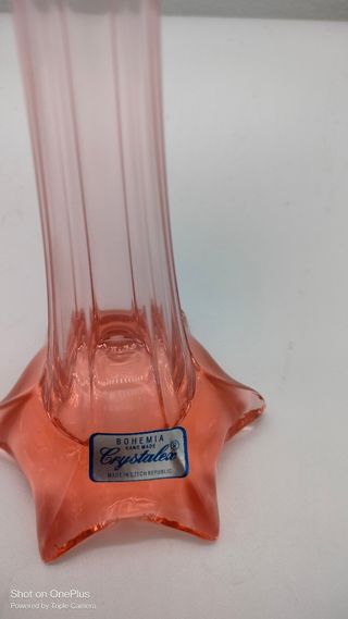 Vaso monofore cristallo di bohemia