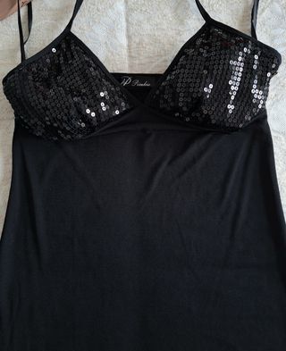 Vestido negro sin tirantes Pimkie (Fiesta)