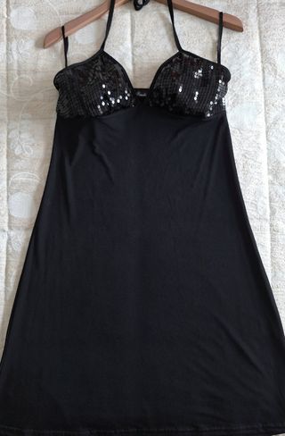 Vestido negro sin tirantes Pimkie (Fiesta)