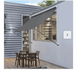 Toldo ventana color gris