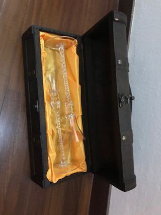 bauletto in legno cn portacandele in vetro