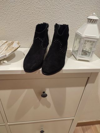 Botines de piel Cortefiel número 37