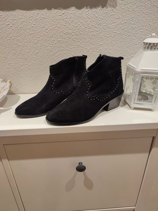 Botines de piel Cortefiel número 37