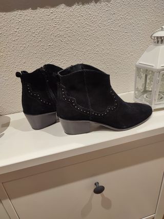 Botines de piel Cortefiel número 37