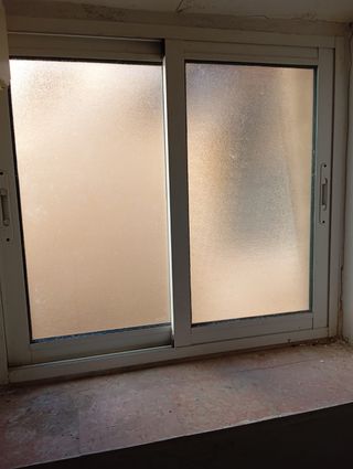 Ventanas correderas de aluminio, cristal climalit