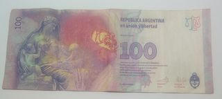 Billete de Argentina de 100 Pesos *E.P.*