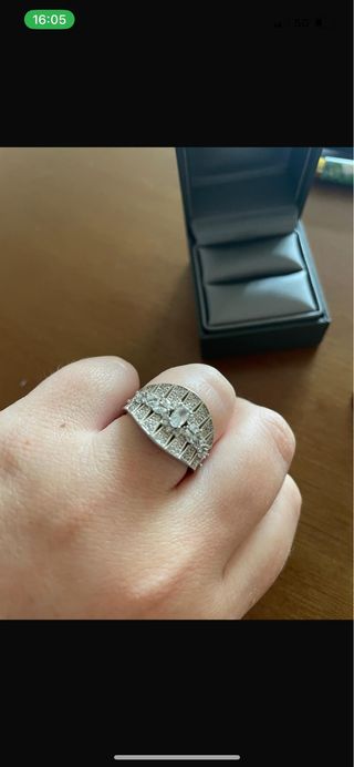 Anillo plata de ley