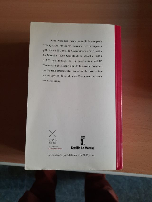 Libro "Don Quijote de la Mancha"