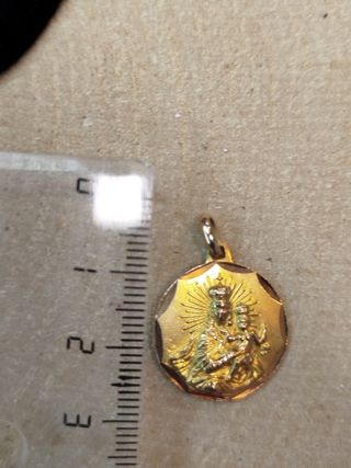Medalla doble cara oro 18k