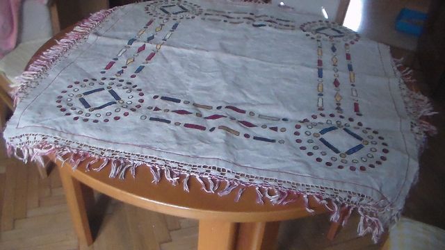 TOVAGLIA PER TAVOLO + RUNNER VINTAGE