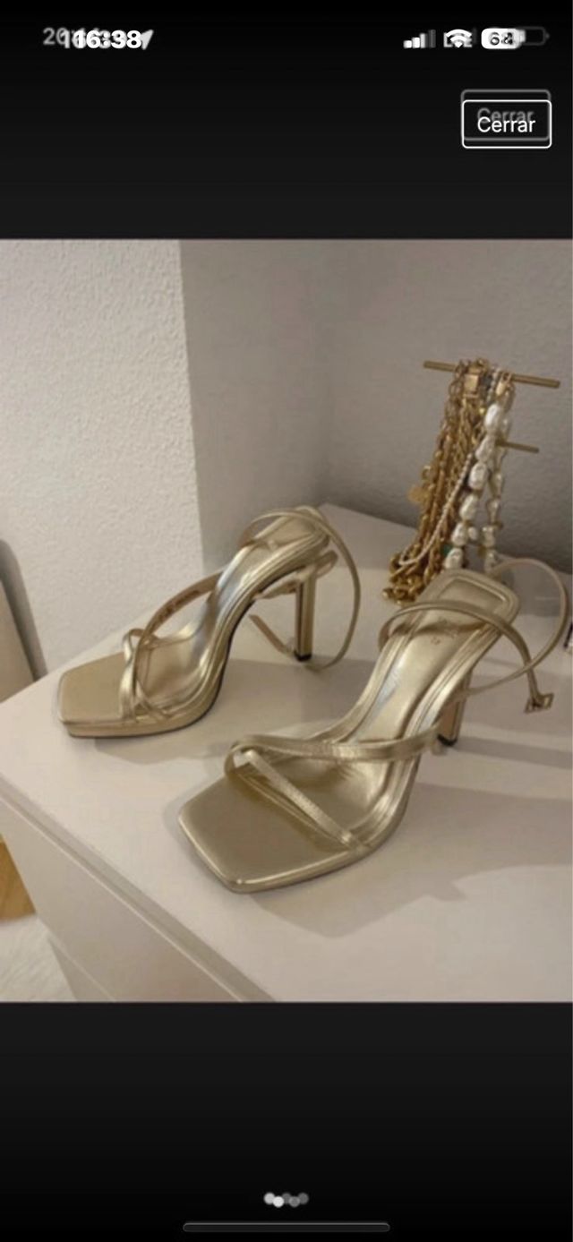 Sandali Zara dorati