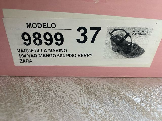 Zapatos sandalia de piel con suela de gel