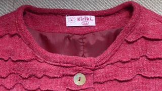 CHAQUETA NIÑA KIRIKI 3 AÑOS BURDEOS