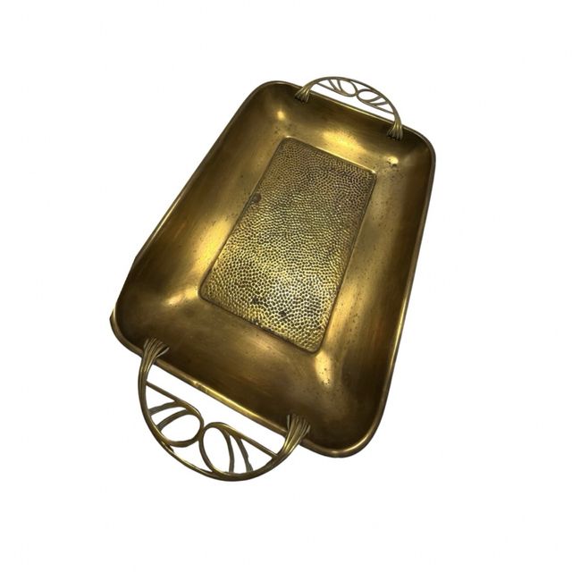 Bandeja de latón art déco