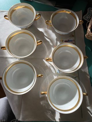 TAZAS CONSOMÉ LIMOGES