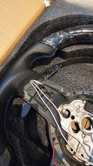 Volante Volkswagen carbono forjado LED