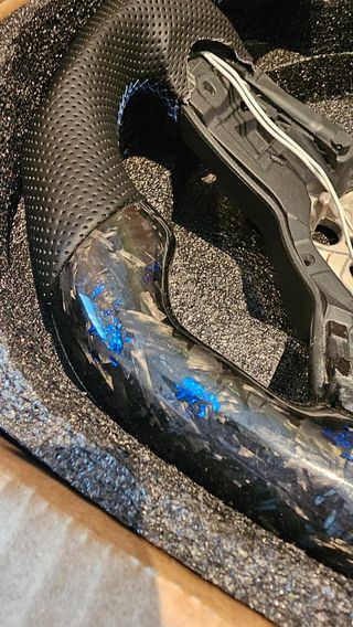 Volante Volkswagen carbono forjado LED