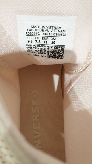 Converse crema (Talla 41)