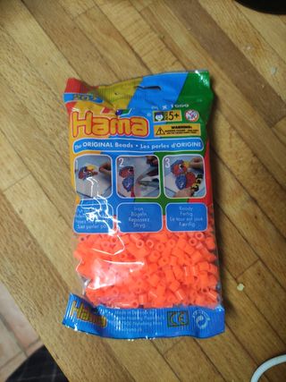 Bolsas hamabeads midi 1000 piezas naranj