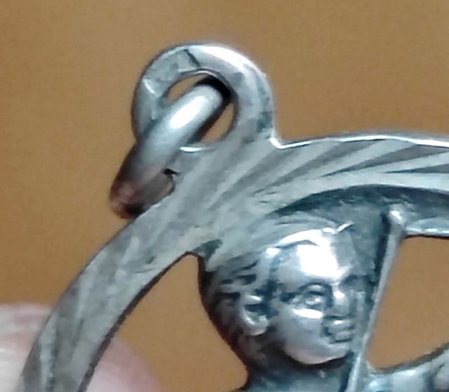 Pendente Cupido in argento