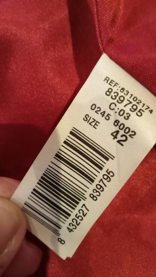 Chaqueta talla 42 piel de Mango