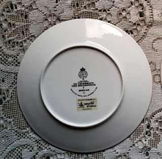 Dos platos de adviento del millennio dorado