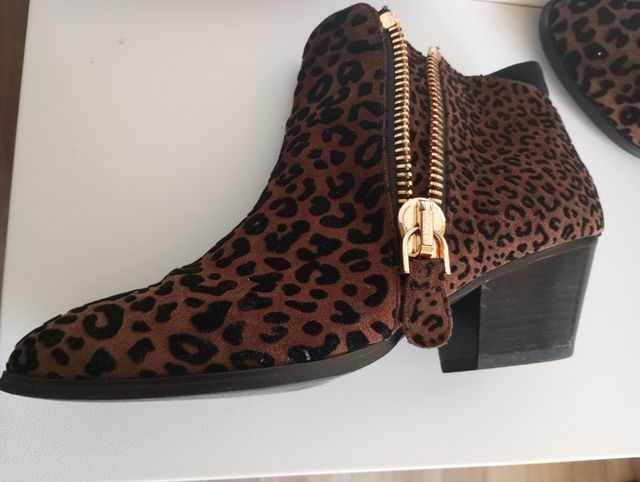 Botines alta calidad leopardo38,5por 20 euros