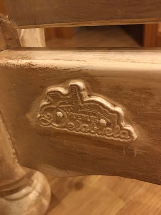 ESPEJO DE MADERA DE PIE