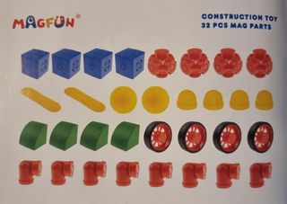 Costruzioni Magnetiche Giocattolo 32 Pezzi