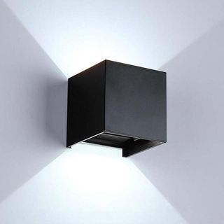 5 APPLIQUE A LED CUBO BIANCO DA PARETE 10W