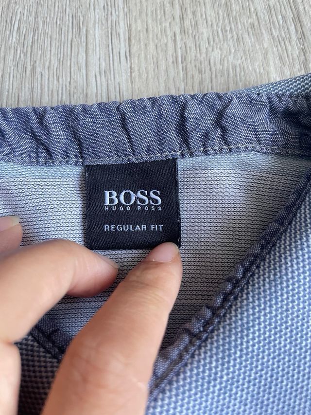 Polo manga larga de hombre de boss