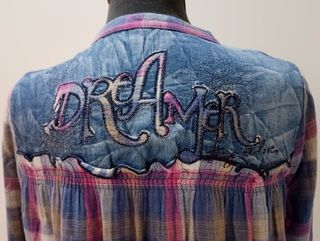 Camisa larga talla L de Desigual