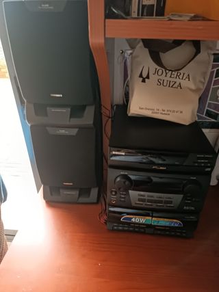 Reproductor música cassette y CD marca samsung