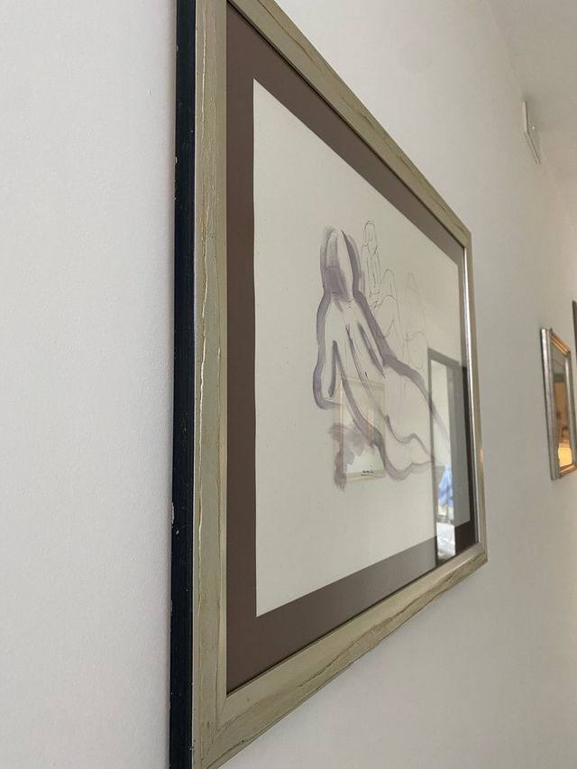 Oliver tichi quadro disegno nudo donna