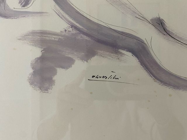 Oliver tichi quadro disegno nudo donna